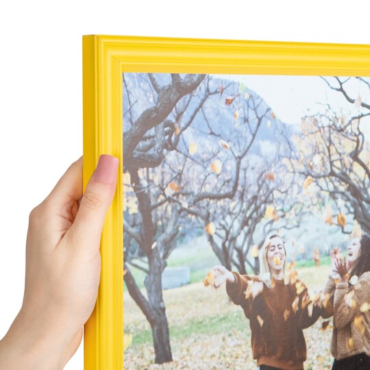 ArtToFrames 13x17 Inch Picture Frame, This 1 Inch Custom Wood Poster Frame is Available in Multiple Colors, Great for Your Art or Photos - Comes with Regular Glass and Corrugated Backing (A9JF)